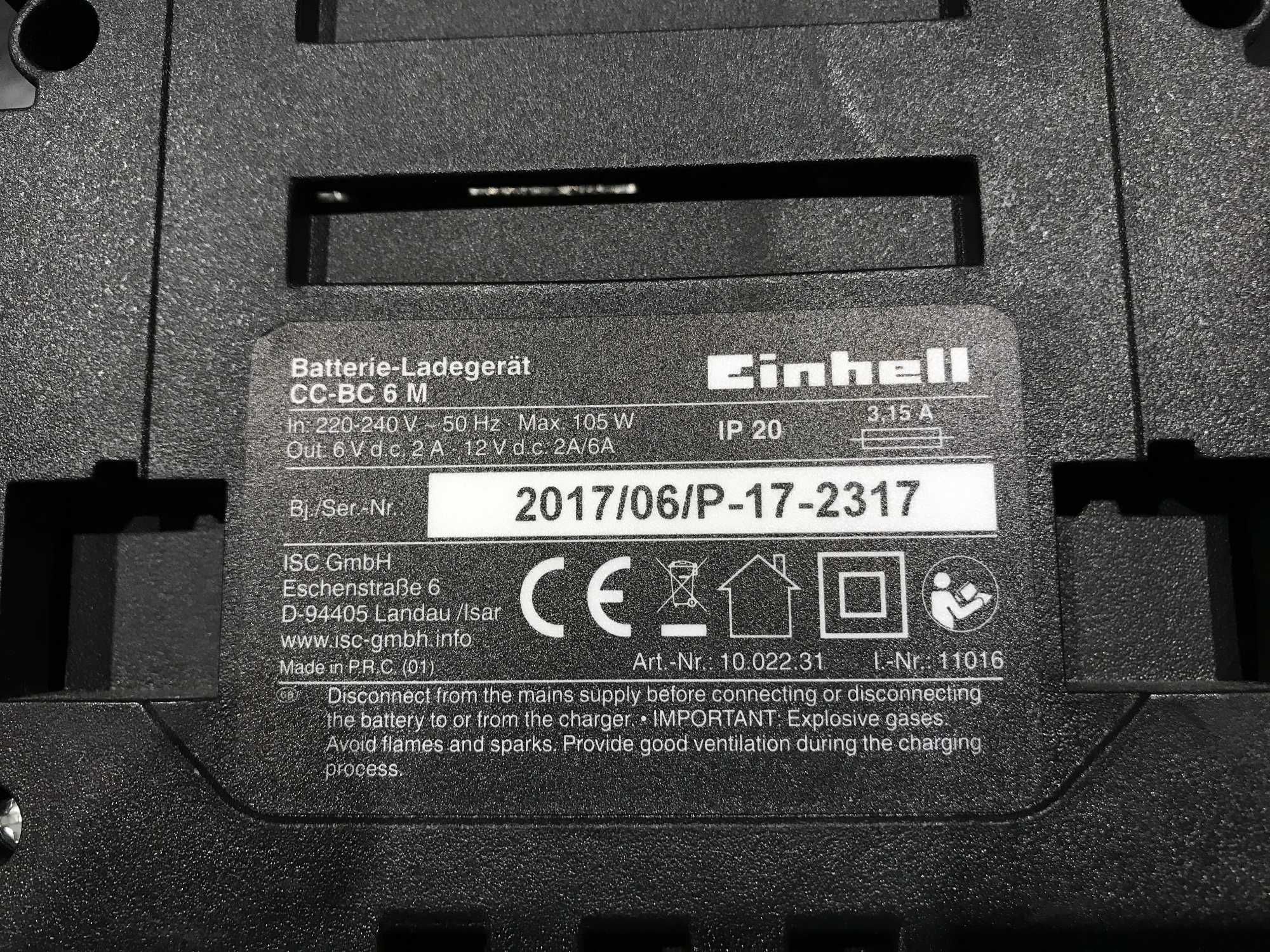 Carregador baterias Einhell