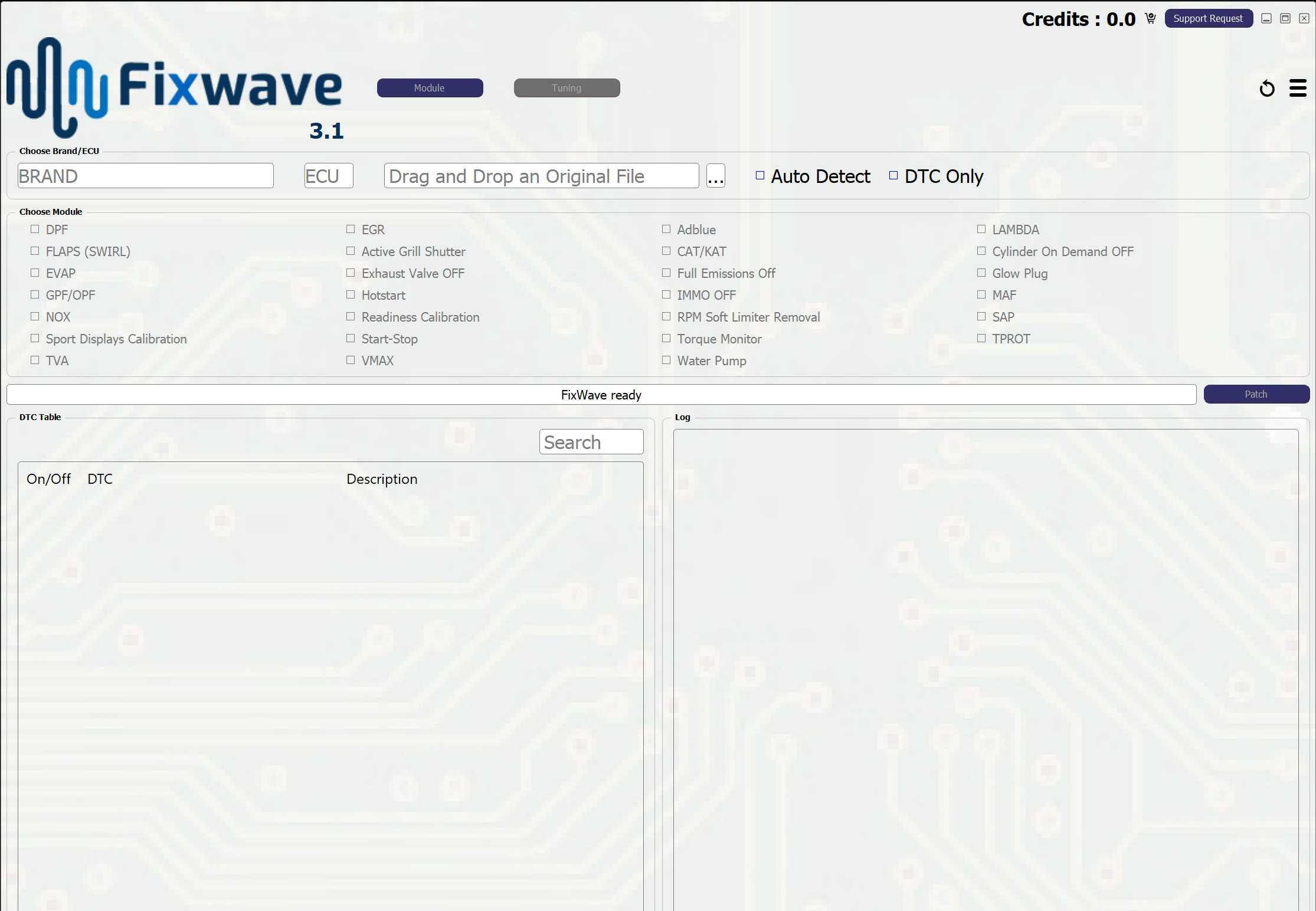 FIXWAVE - Software para soluções de AdBlue / DPF / EGR