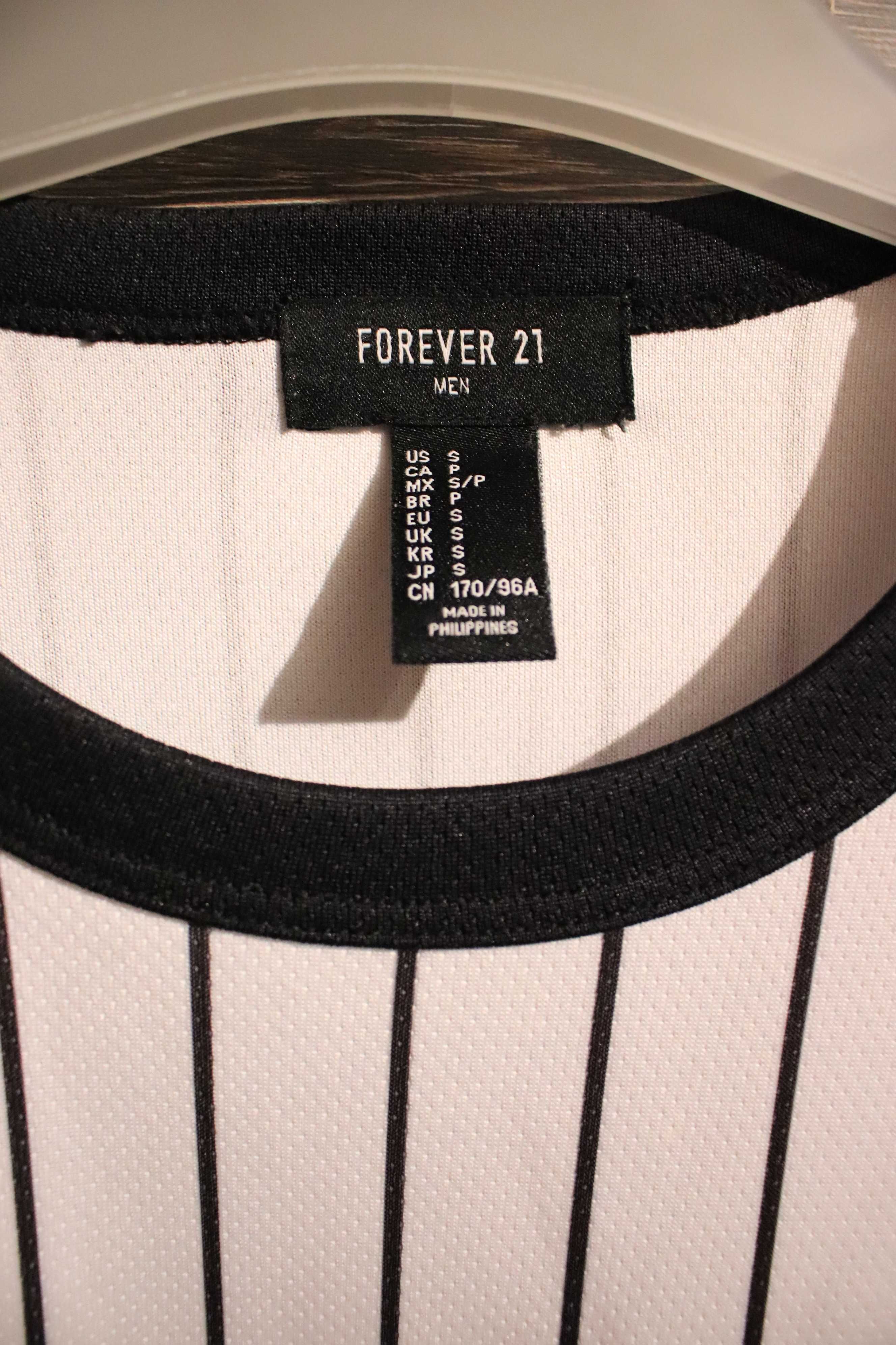 T-shirt Forever 21, męski, w paski rozm. S