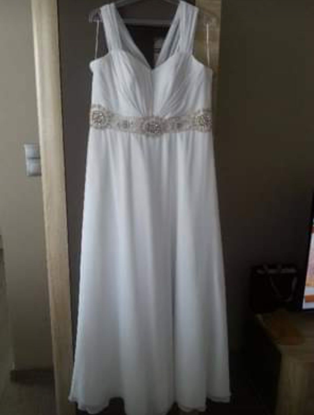 Suknia ślubna z muślinu - rozmiar 42