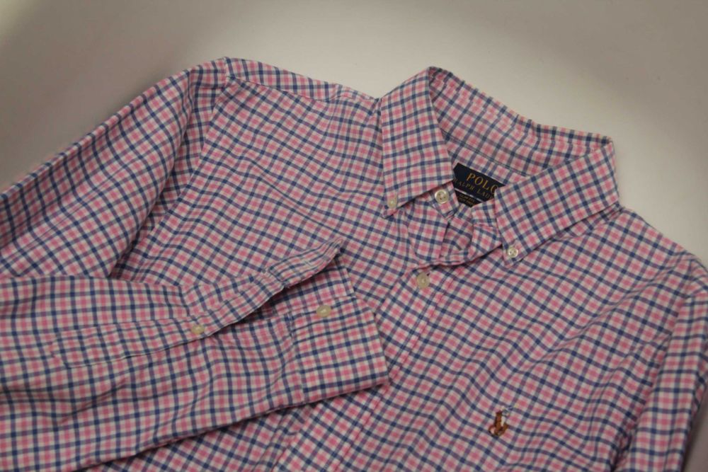 Polo Ralph Lauren S stretch oxford Slim fit рубашка  свежие коллекции
