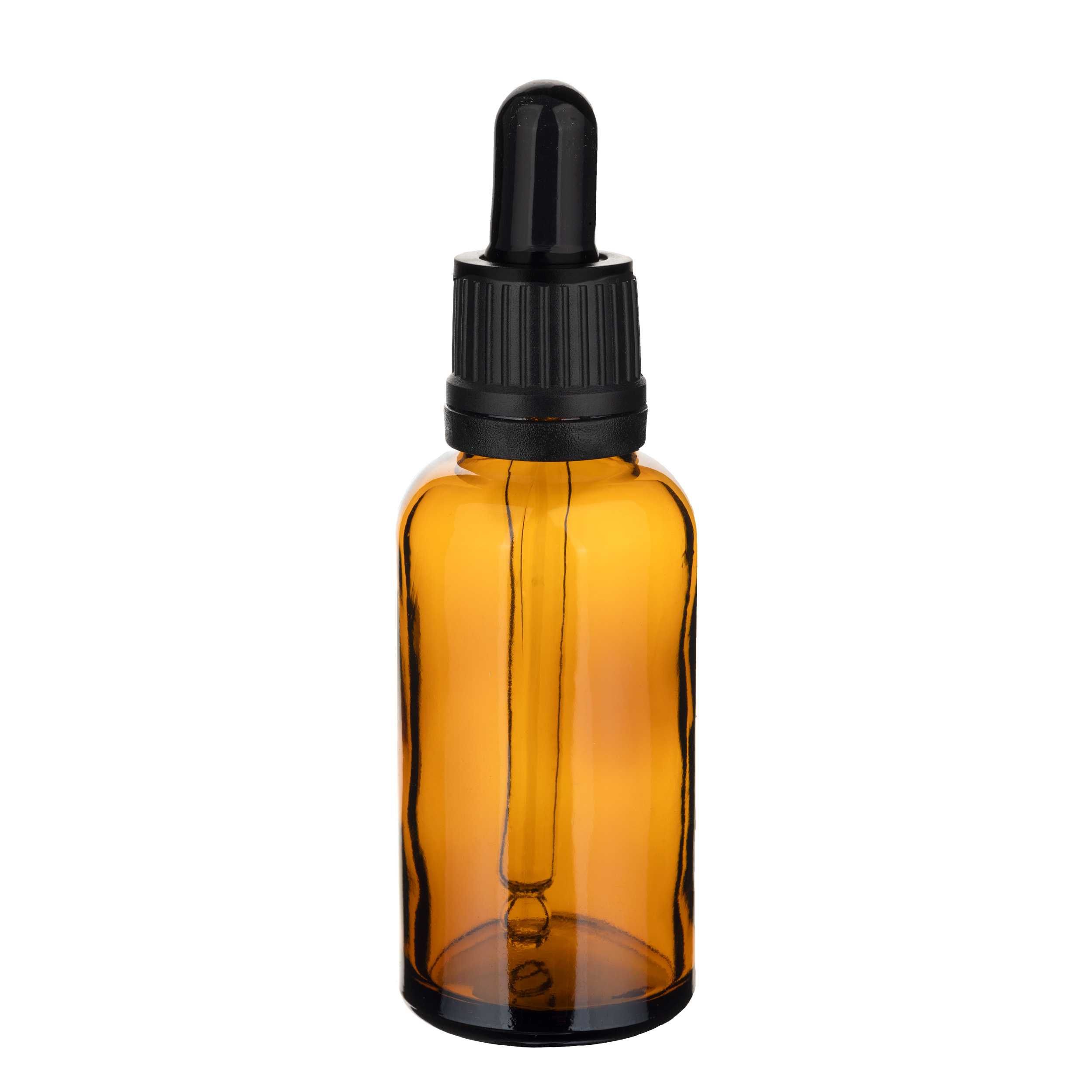 5 x Butelka szklana brąz 30ml z pipetą ZAKRAPLACZ!