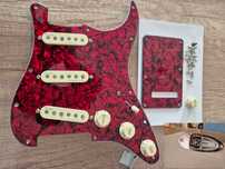 Fender Ultra Noiseless Strat Vintage + S-1 + elektronika + pickguard