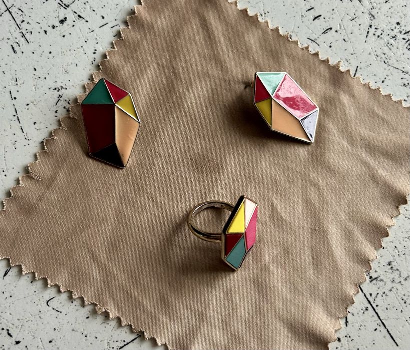 Набори прикрас каблучка, сережки, підвіска