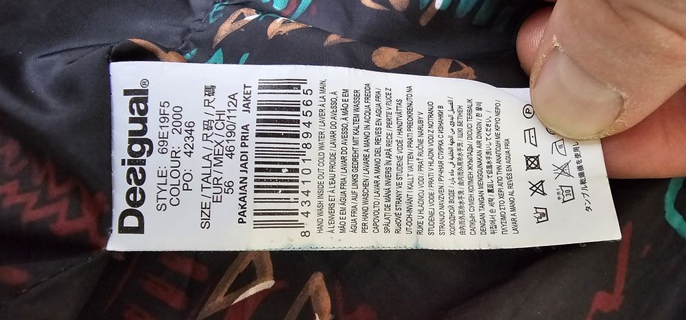 Desigual marynarka męska rozmiar 56 wymiary na zdjęciach stan bardzo d
