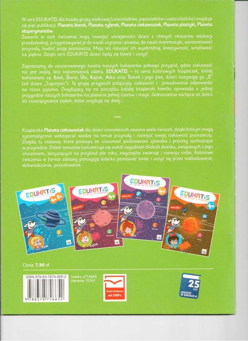 Edukatis- Zestaw książek dla czterolatka Wyd Mac