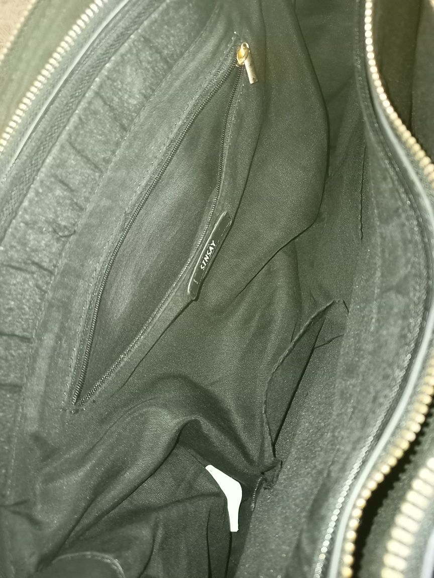 Torba damska ze złotymi dodatkami