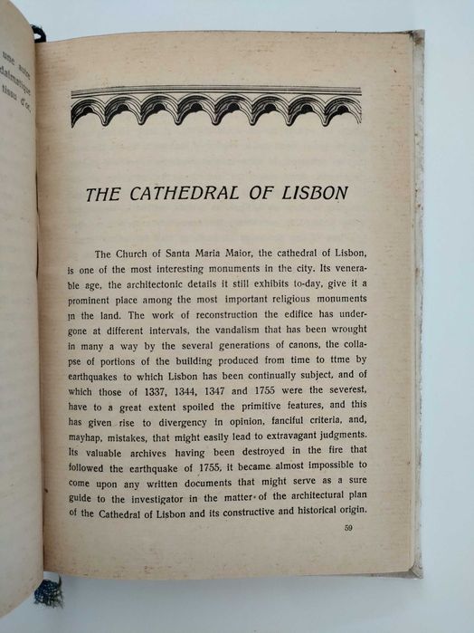 Sé de Lisboa (Estudo Histórico-Arqueológico e Artístico)