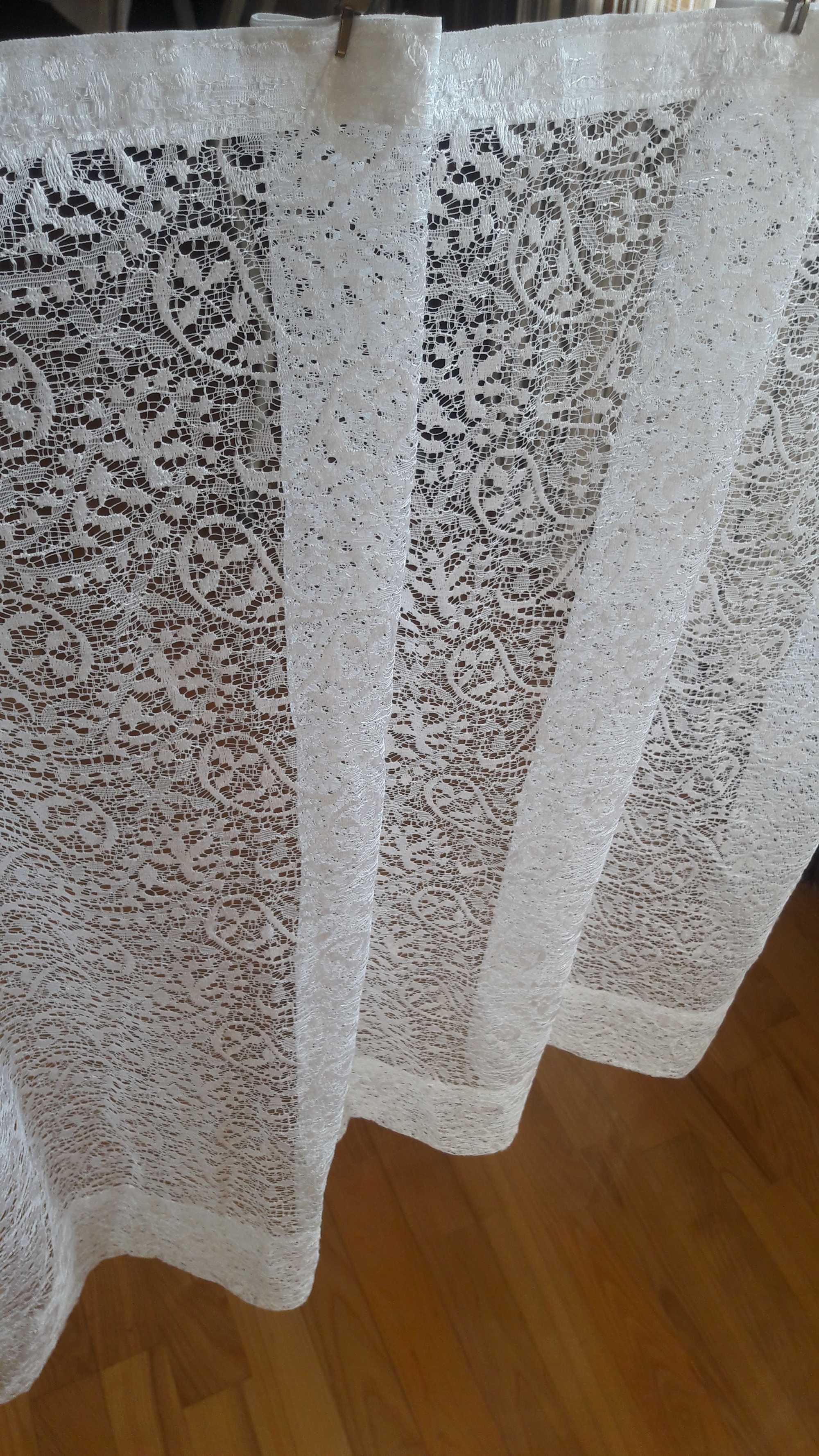 Koronkowa biała firanka wys 76 cm / 160 cm lambrekin zazdrostka