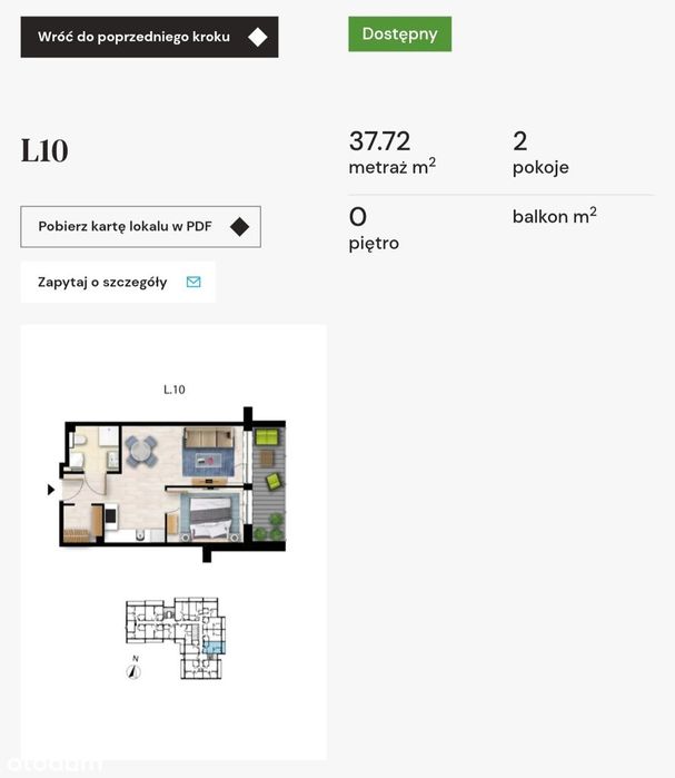 Dwupokojowy apartament Sunset Resort | Budynek 103 | L10