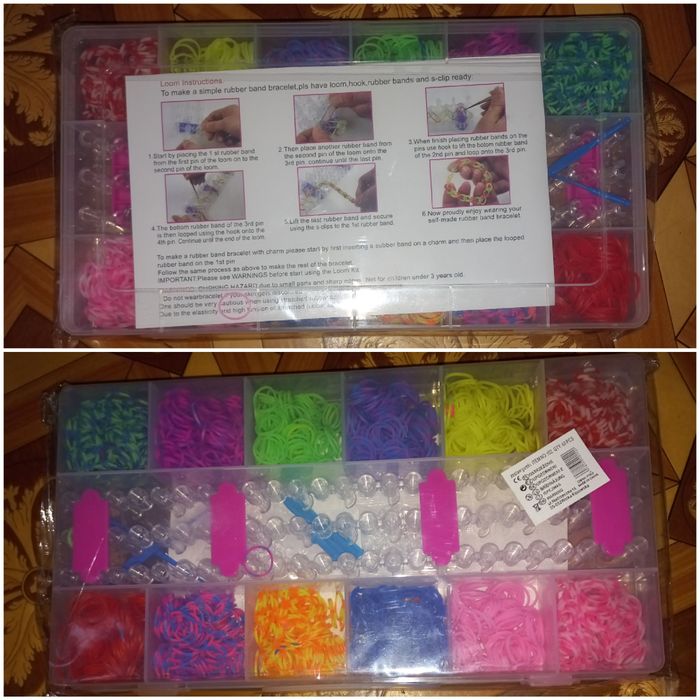 Набор резинок для плетения браслетов 2400шт.