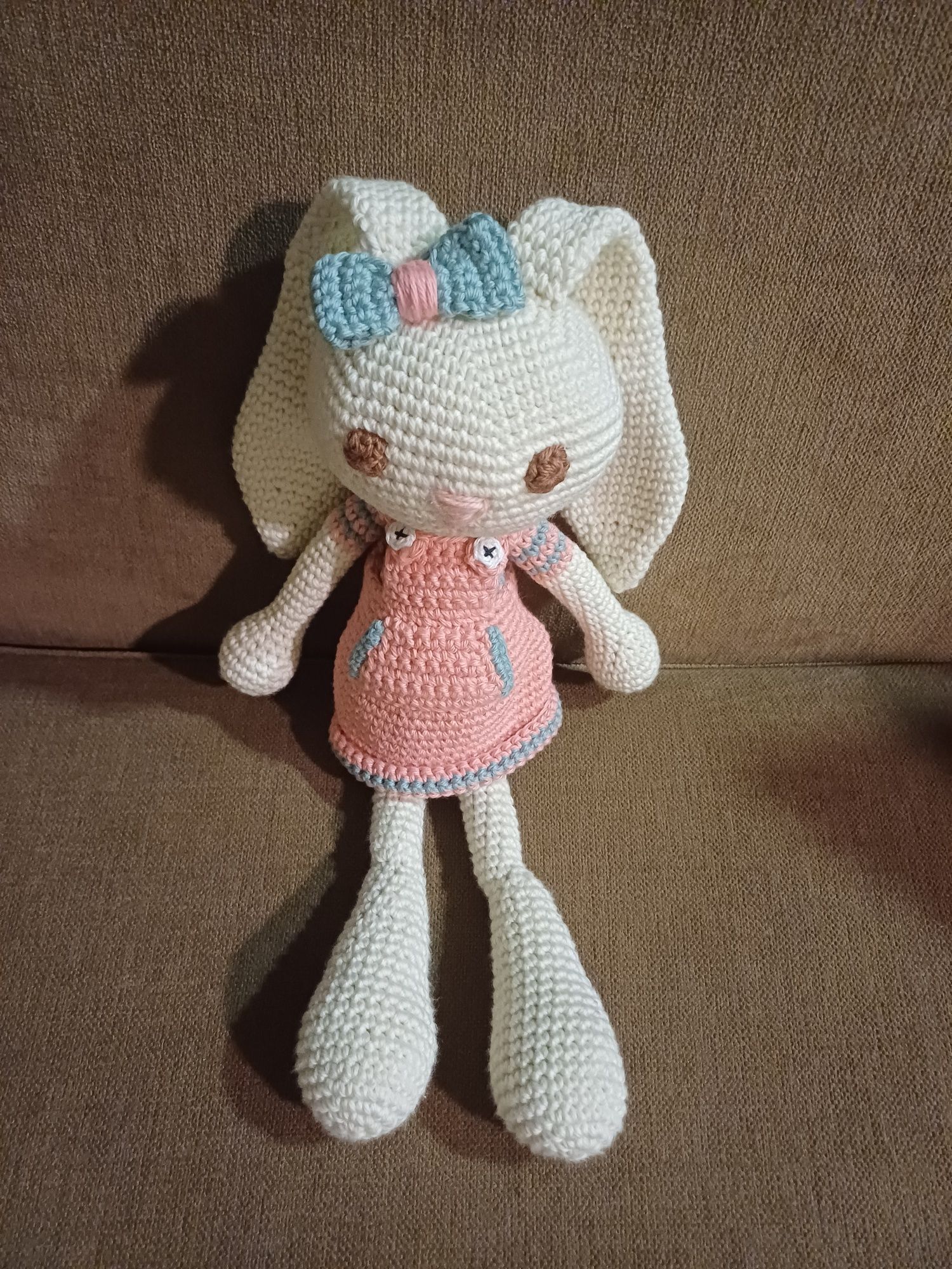 Coelhinha amigurumi 100% algodão