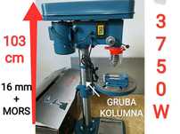 Wiertarka stołowa kolumnowa duża 16mm imadło stożek Morsa