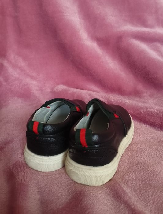 Слипоны кеды кожа кожаные канарейка черные 21р