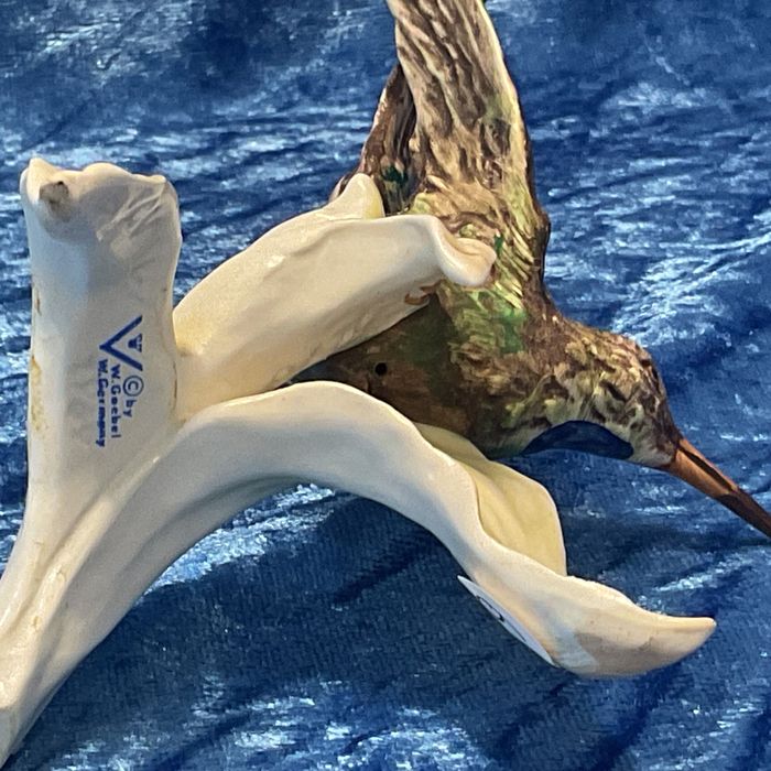 Beija flor escultura elegante pintura manual 13/14 cm