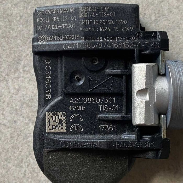 TPMS датчик Continental A2C98607301 433 MHz Hyndai KIA 7812D-TIS01