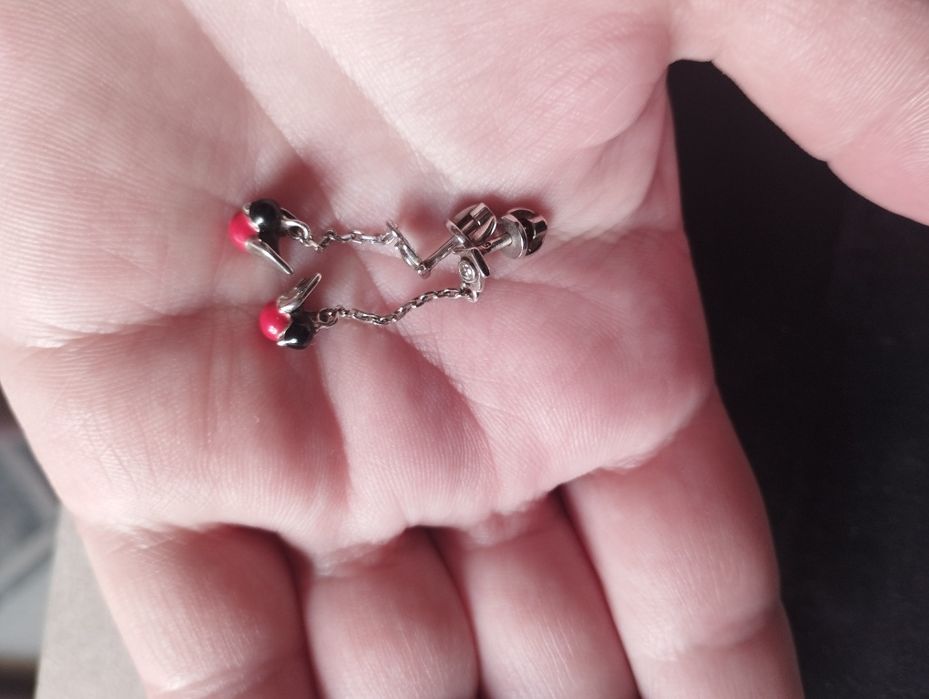 Пусети бренд SOKOLOV. Срібло,фіаніт недраг.. Вага 2.86г