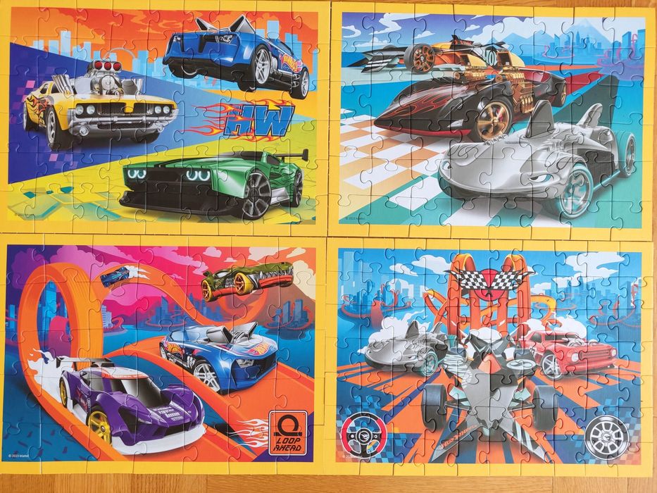 Puzzle Trefl 4w1 HotWheels