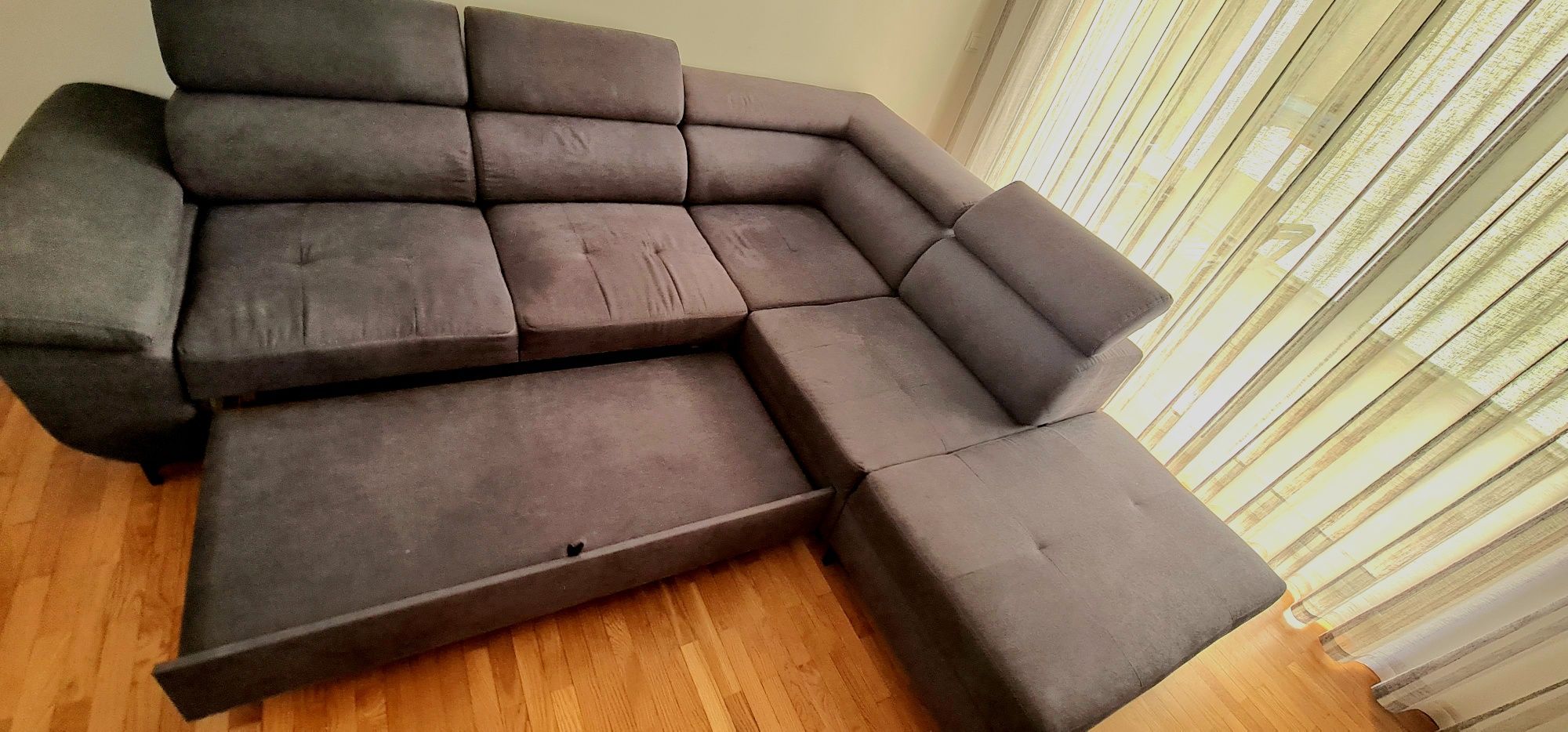 Sofá convertivel em cama + chaise longue
