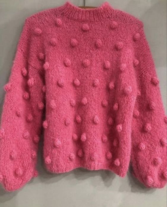 Sweter oversize z alpaki i welny