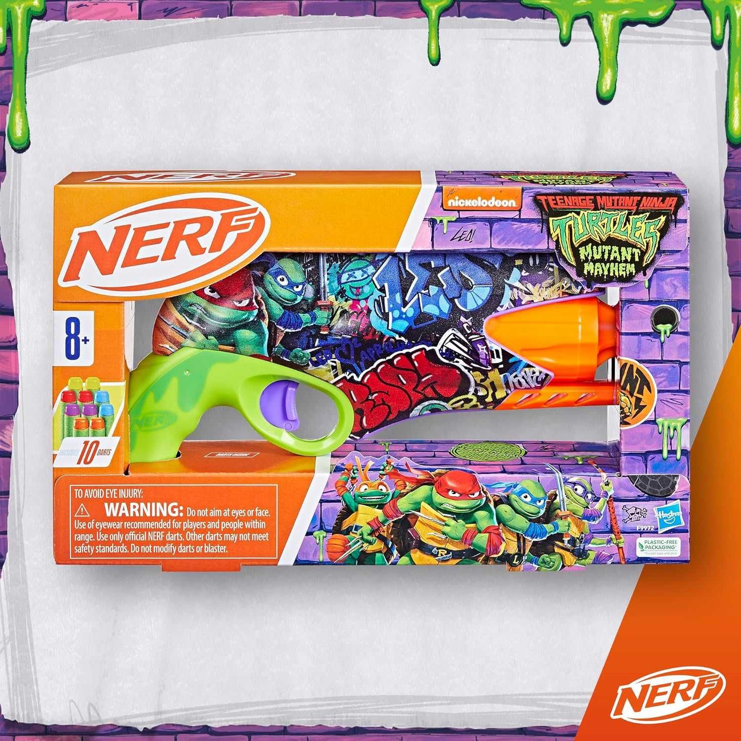 Бластер NERF Teenage Mutant Ninja Turtles. Нерф Черепашки ніндзя. TMNT
