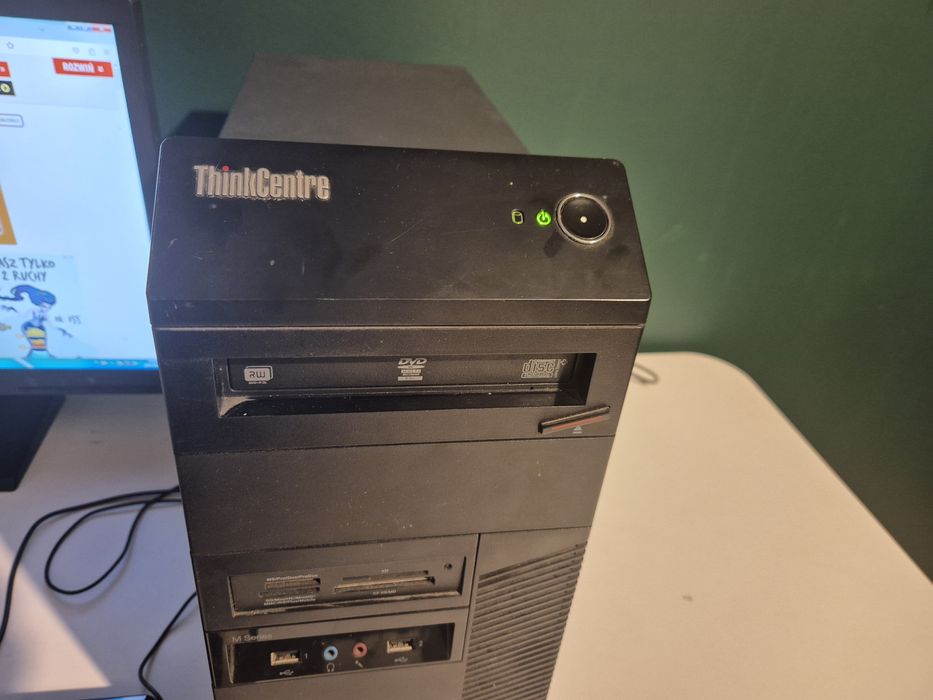 Zestaw komputerowy stacjonarny PC do Internetu, worda, excela monitor