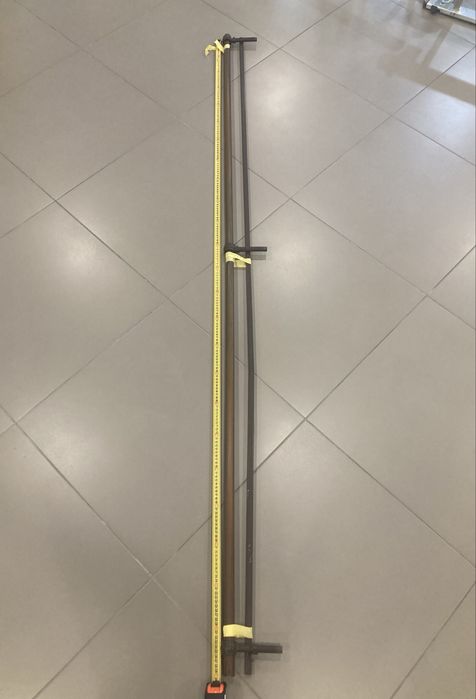 Карниз подвійний трубчастий для штор 240см, Ø28 мм, Горіх Cardinal