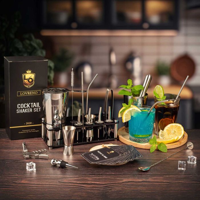 Zestaw Barmański Lovreno Do Drinków Shaker Prezent Premium
