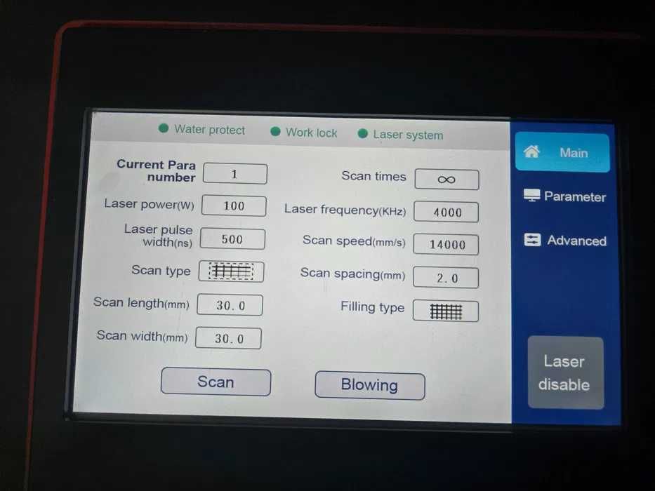 Laser Czyszczący FANUCI 100W MOPA - usuwanie rdzy, graffiti itp.