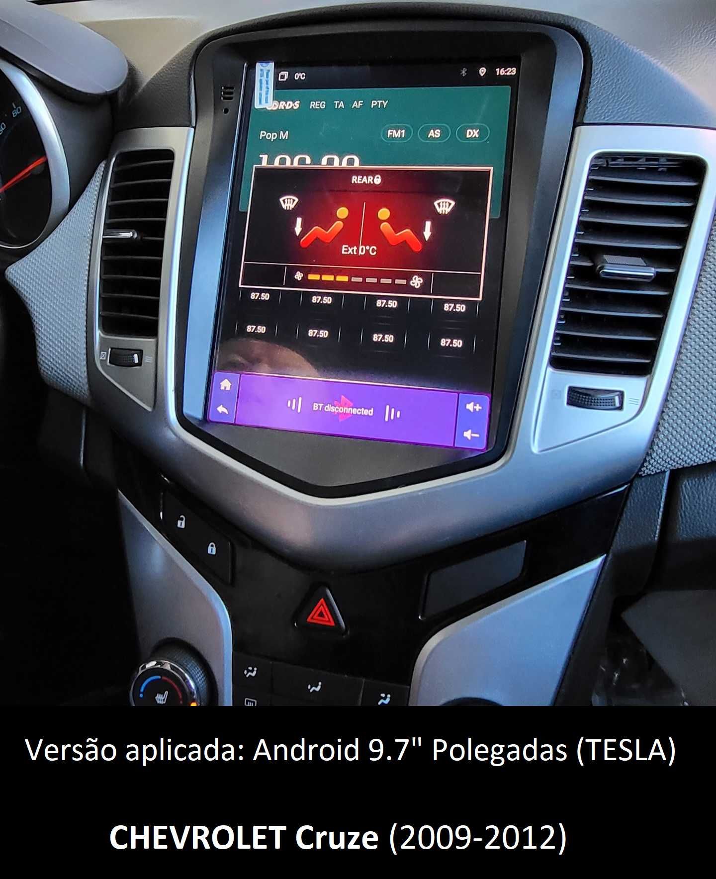 Rádio 2DIN Chevrolet CRUZE (2009 até 2015) • Android GPS 4+32GB