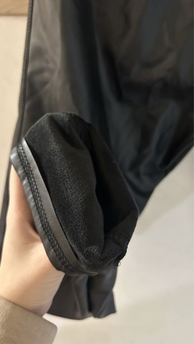 Штани з еко-шкіри з теплою підкладкою. Теплі