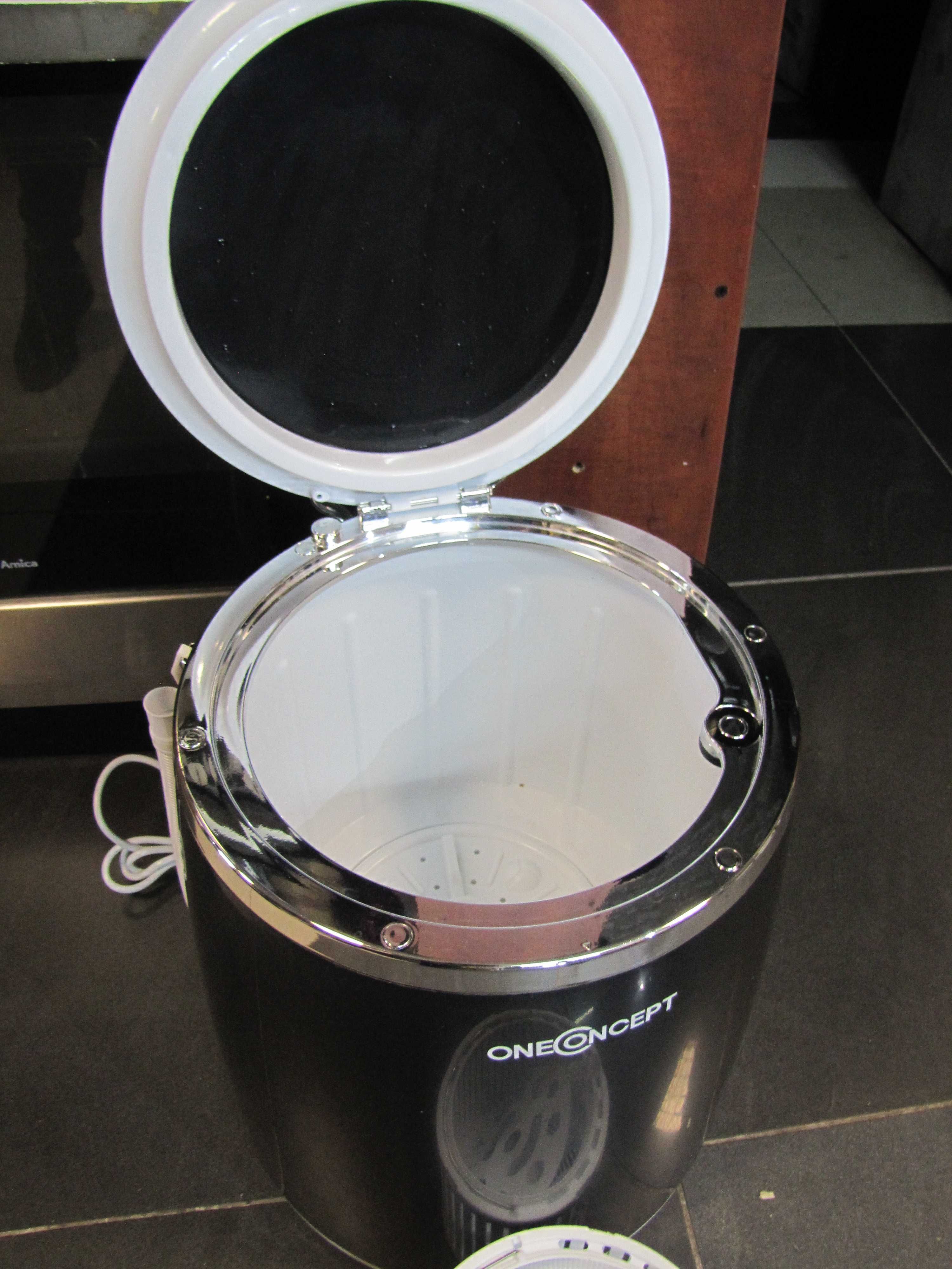 Pralka mini kempingowa z wirówką OneConcept 3,5 kg 260W czarna