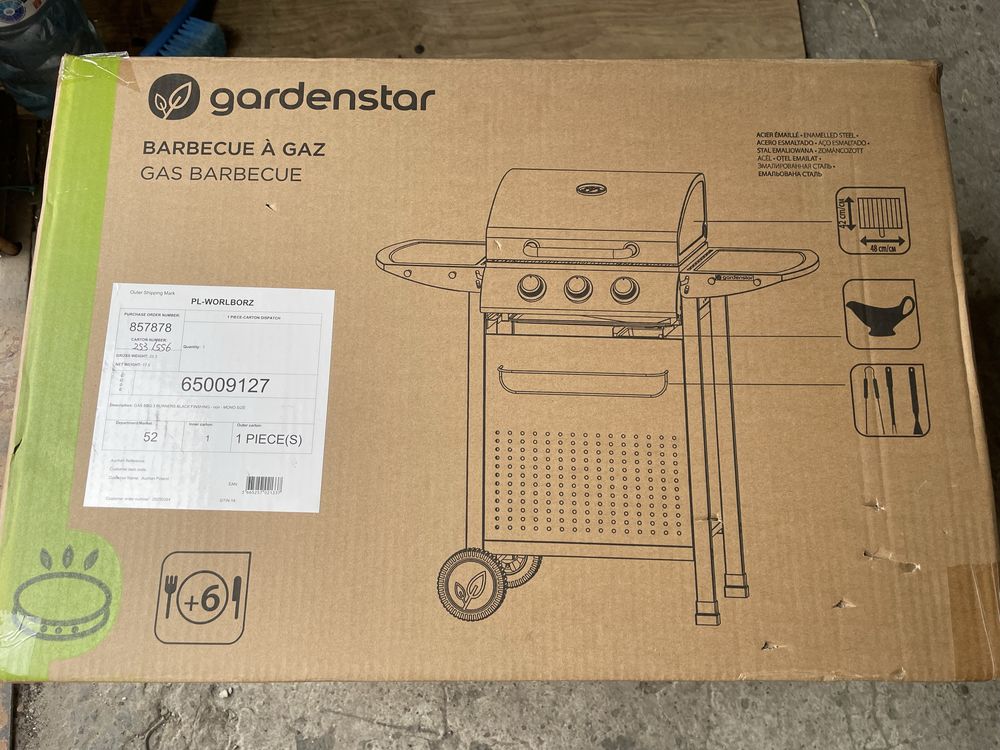 Nowy grill gazowy 3 palnikowy