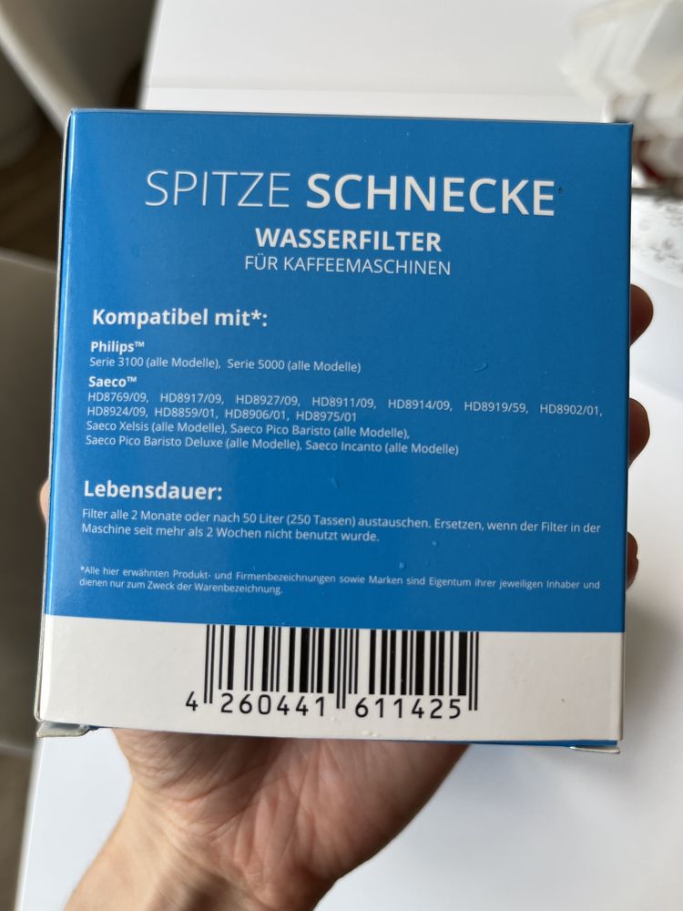 Zestaw filtrów do ekspresu Saeco Philips nowe