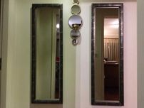 Conjunto de 2 espelhos bronze