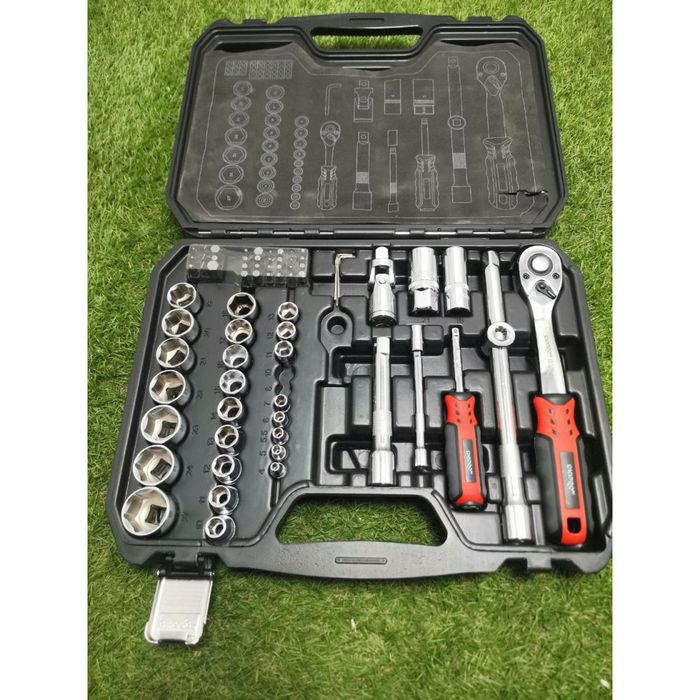 Набір інструментів DNIPRO-M ULTRA, 1/2", 1/4", S2, S-Lock, 73 од. (Уц