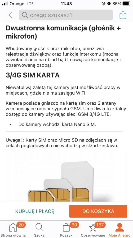 Kamera zewnętrzna 3G 4G IP GSM 5Mpx zintronic A5