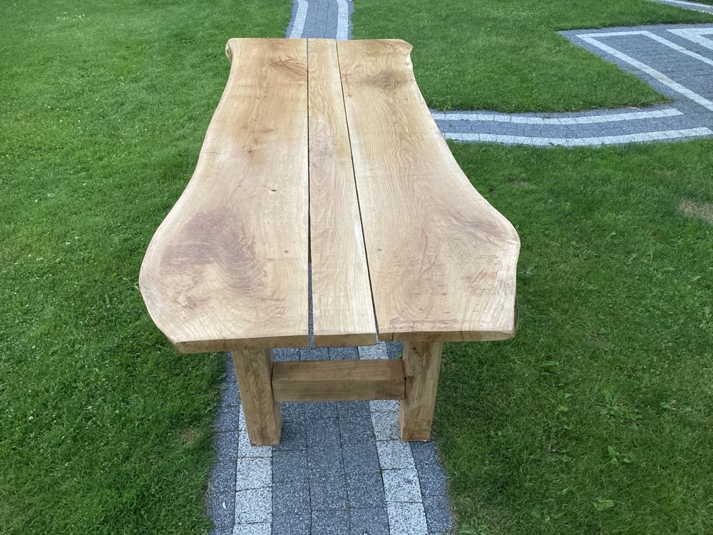 Stół Dębowy 2x80  ławka w komplecie