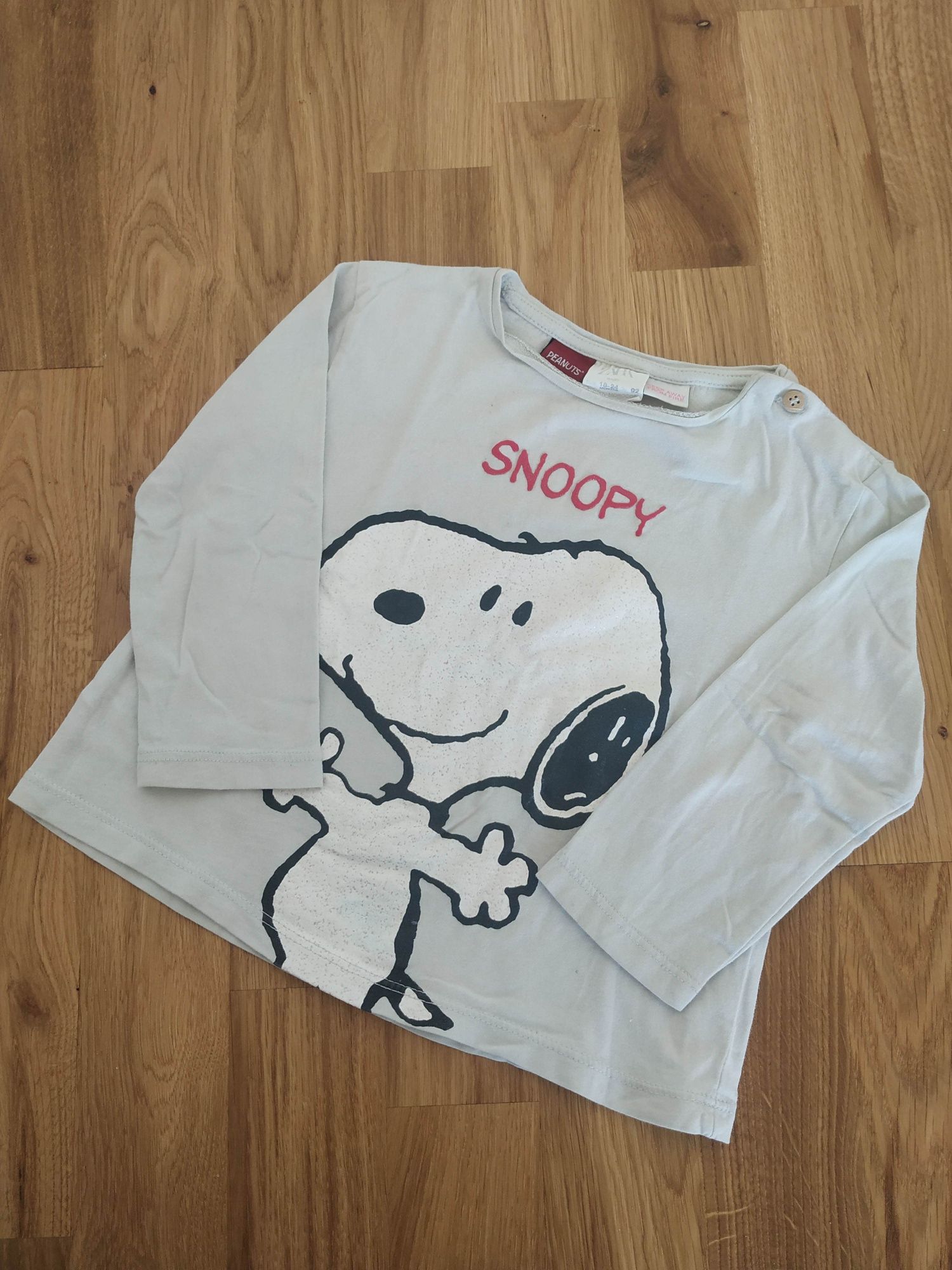 Koszulka chłopięca dziecięca Snoopy Zara 92