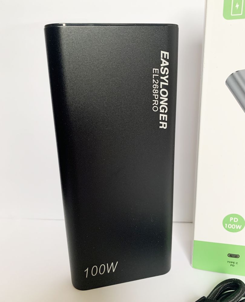 Потужний павербанк 100W (Вт) 26800 mAh Для швидкої зарядки EASYLONGER