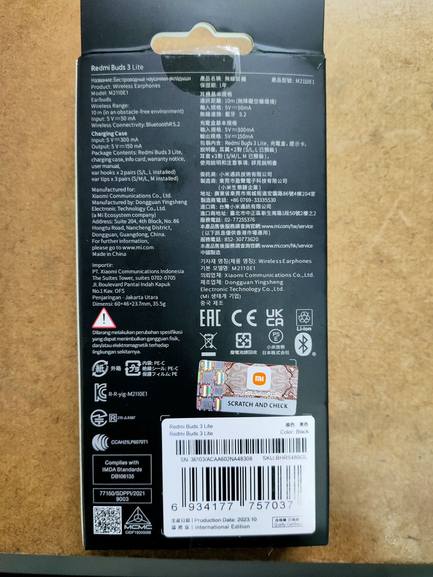 Xiaomi Redmi Buds 3 lite