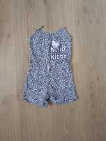 Kombinezon letni na ramiączkach hello kitty serduszka 100% bawełna H&M