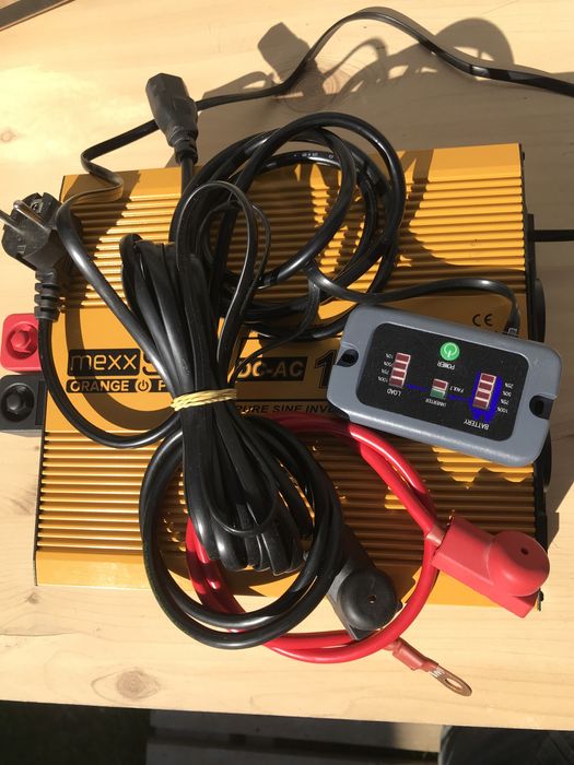 Інвертор MEXXSUN YX-1000W-CS 12V-220V чиста синусоїда і зарядка.