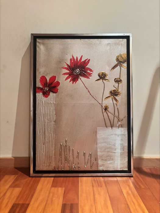 Quadros Decorativo Floral com Moldura Elegante