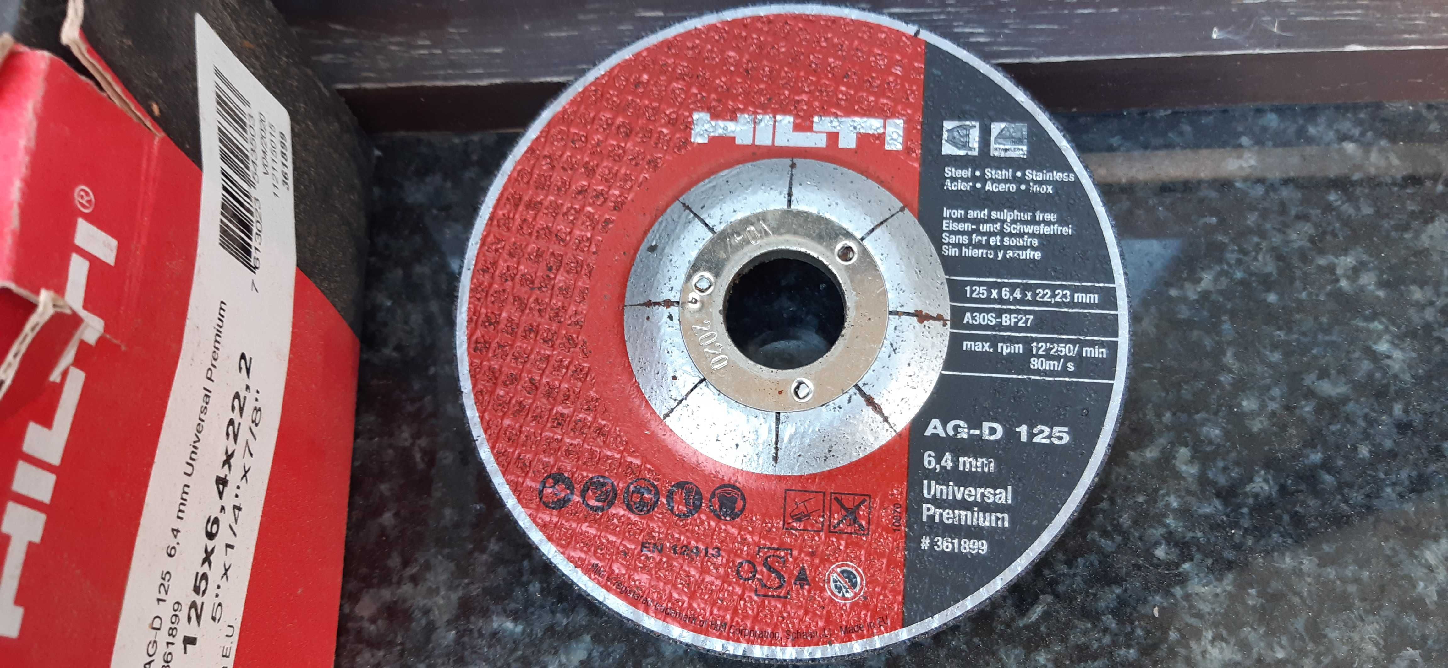 Hilti tarcze 125x6,4 premium do szlifowania stali 10 szt w kpl