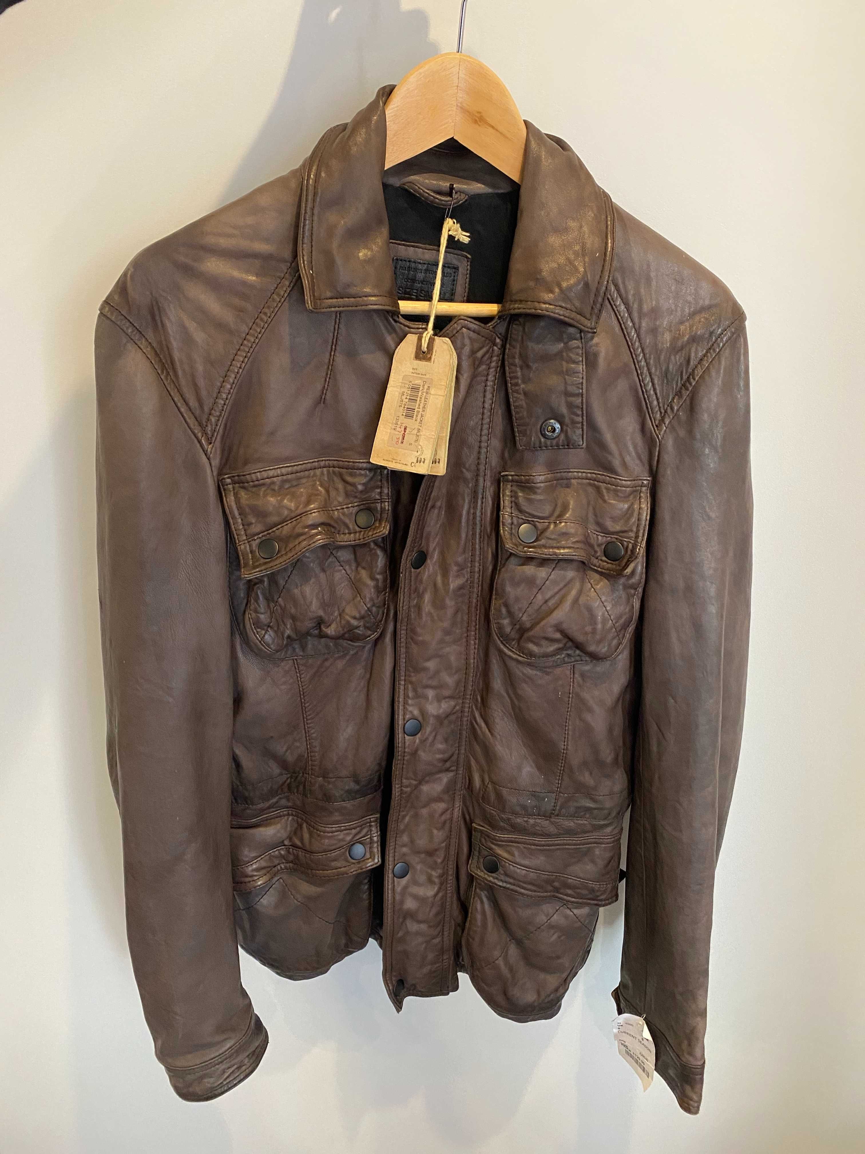 Мужская кожаная куртка ALLSAINTS размер S шкіряна куртка весна leather