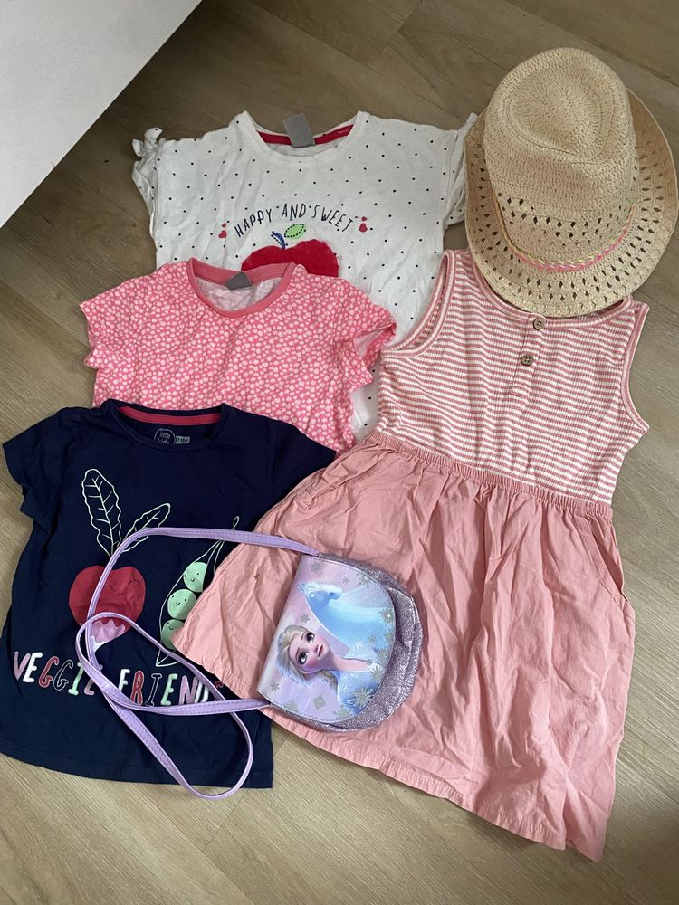 Mango H&M sukienka kapelszu koszulka torebka Elza