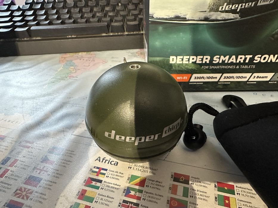 Echosonda Deeper Chirp+ z dodatkami- stan idealny