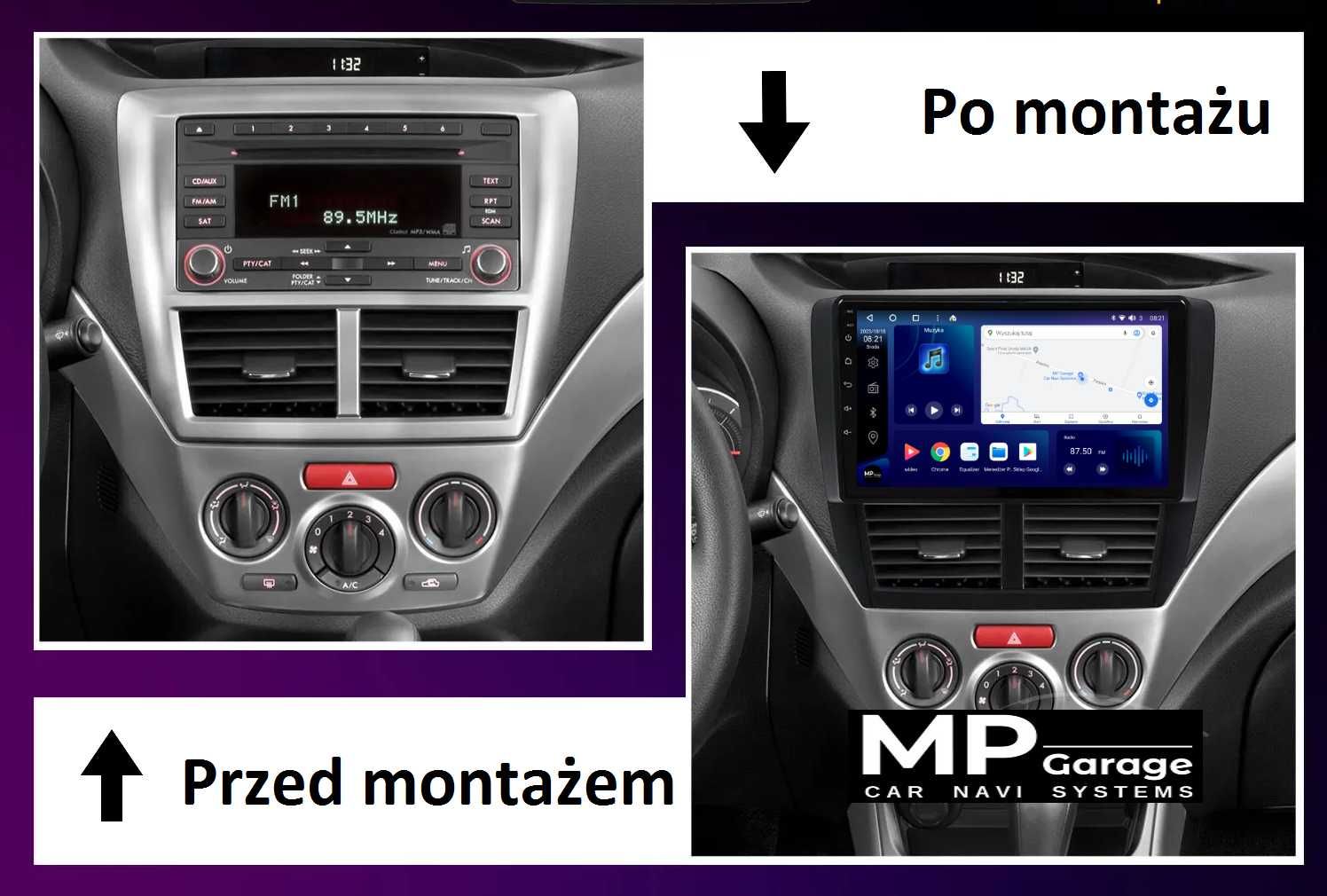 SUBARU FORESTER / IMPREZA Radio Android CarPlay/AndroidAuto 4G DSP