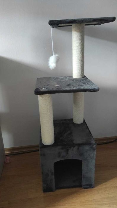 Drapak legowisko słupek do drapania, wieża dla kota 90 cm